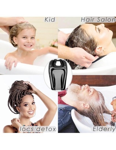 Tazón de Champú Portátil Tuseemple Negro 63.5cm para Lavado