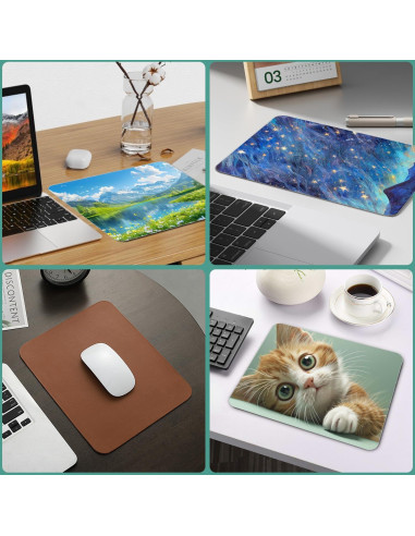 6 Almohadillas de Ratón GCTWFYK para Sublimación 20x24cm