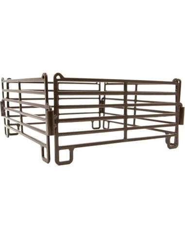 Colección Granja Little Buster - Establo Metal con Vaca y Ternero Red Angus