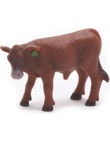 Colección Granja Little Buster - Establo Metal con Vaca y Ternero Red Angus