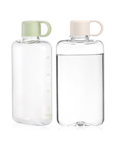 Botella de Agua Plana ZEAYEA 500 ml Reutilizable Libre BPA