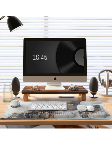 Set de Alfombrillas Ergonómicas iCasso 4 en 1 Mármol Gris