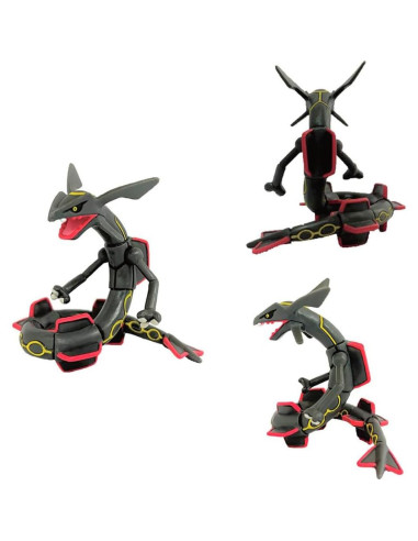 Pokémon Moncolle Rayquaza Negro con Pokébola Antigua