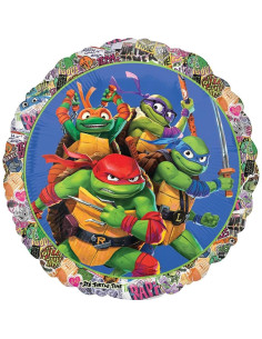 Globos de Cumpleaños TMNT Anagram 8 Años - Paquete Fiesta 2