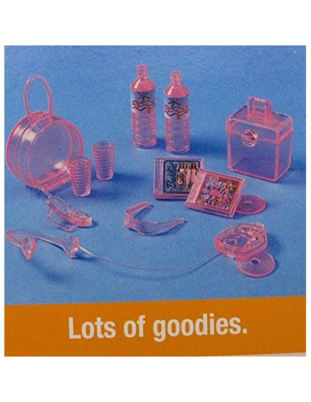 Vehículo Volkswagen Microbus Barbie Aqua con Claxon y Puerta Corrediza