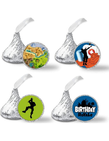 300 Etiquetas de Pegatinas de Besos Amanda Creation 1.9 cm