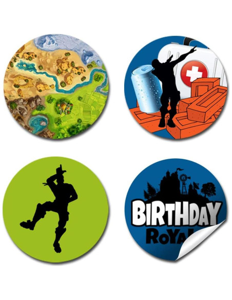 300 Etiquetas de Pegatinas de Besos Amanda Creation 1.9 cm