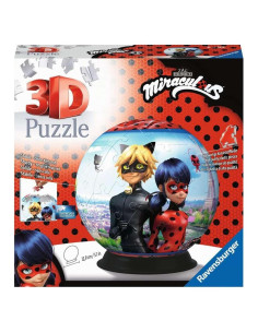 Rompecabezas 3D Ravensburger Ladybug y Cat Noir 72 Piezas