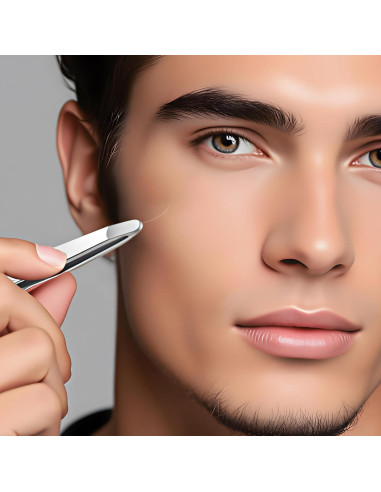 Set de Pinzas de Cejas BAILALIBO 5 Piezas Acero Inoxidable