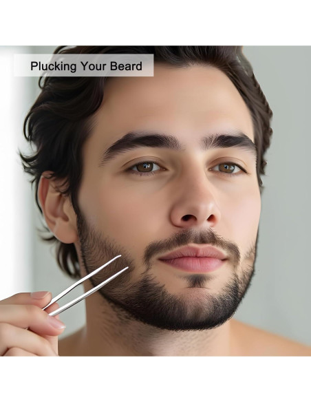 Set de Pinzas de Cejas BAILALIBO 5 Piezas Acero Inoxidable Set de Pinzas de Cejas BAILALIBO 5 Piezas Acero Inoxidable