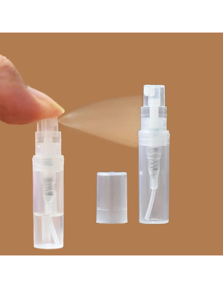 30 Mini Botellas Spray Plásticas 2ml CNHDCT Transparentes