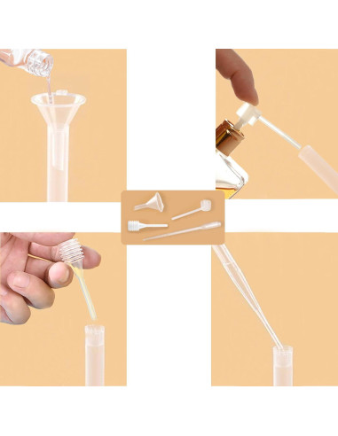 30 Mini Botellas Spray Plásticas 2ml CNHDCT Transparentes