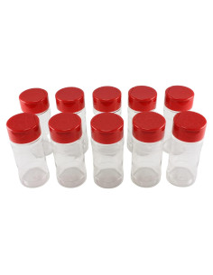 Set de 10 Contenedores de Sazonadores Skyway 4 OZ - Plástico Claro