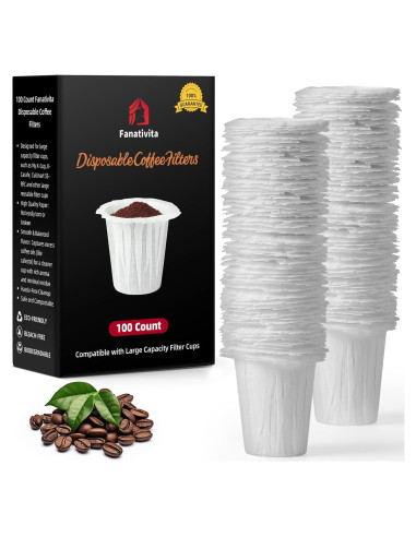 Filtros de café desechables Fanativita para K-Carafe 100 unidades