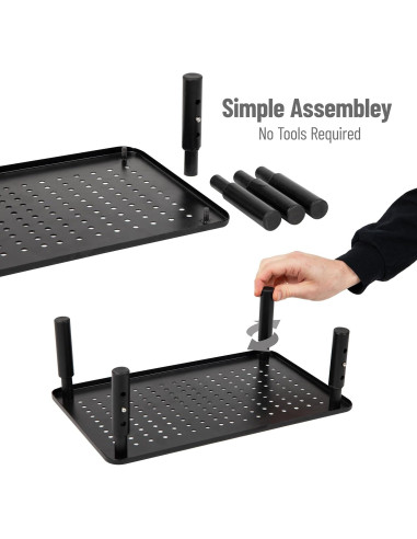 Soporte para Monitor Ajustable Mind Reader, Metal, Negro