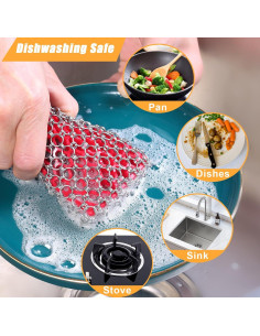 Kit de Limpieza de Cocina TEZZ 5 Piezas Hierro Fundido 2