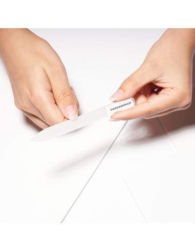 Juego de Manicura de Vidrio Tweezerman - Cortauñas, Lima y Pulidor