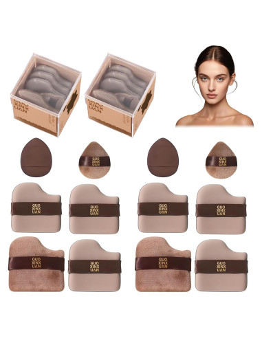 Set de 12 Esponjas de Maquillaje Viuvoiul - Puff para Base y Polvo