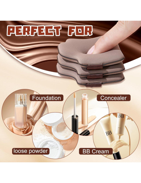 Set de 12 Esponjas de Maquillaje Viuvoiul - Puff para Base y Polvo