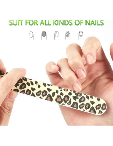 12 Limas de Uñas Coloridas YIMICOO 150/150 Doble Cara 17.78 cm