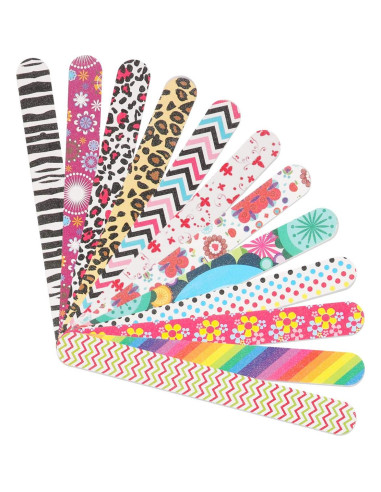 12 Limas de Uñas Coloridas YIMICOO 150/150 Doble Cara 17.78 cm