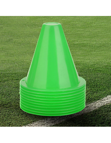 10 Conos de Entrenamiento JOROBURO para Fútbol y Agilidad