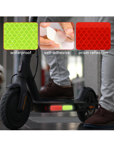 Juego de 60 Pegatinas Reflectantes GAQWOK - Cinta de Seguridad