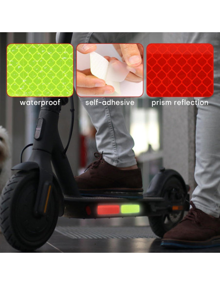 Juego de 60 Pegatinas Reflectantes GAQWOK - Cinta de Seguridad