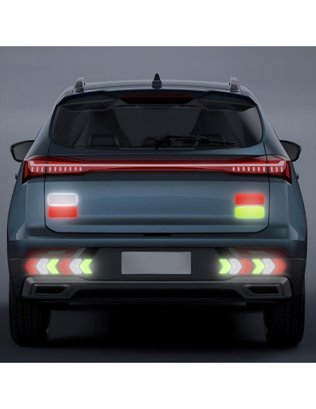 Juego de 60 Pegatinas Reflectantes GAQWOK - Cinta de Seguridad