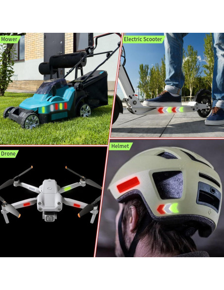 Juego de 60 Pegatinas Reflectantes GAQWOK - Cinta de Seguridad