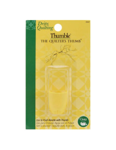 Dedal para Pulgar Dritz 3067 Amarillo de Polietileno