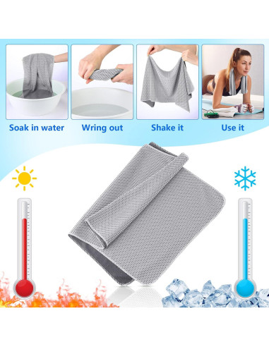 Toallas Enfriadoras Shellwei 150 Pcs 80x30 cm Microfibra