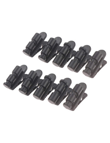 10 Abrazaderas de Cable de Auriculares Negro Jarrod I. Rodriguez