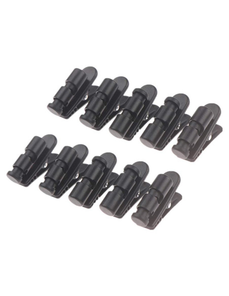 10 Abrazaderas de Cable de Auriculares Negro Jarrod I. Rodriguez