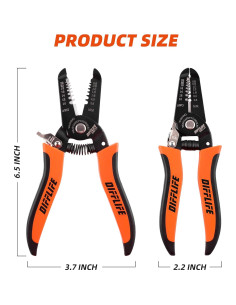 Cortador de Pelacables DIFFLIFE 10-22 AWG, Mango Ergonómico 2