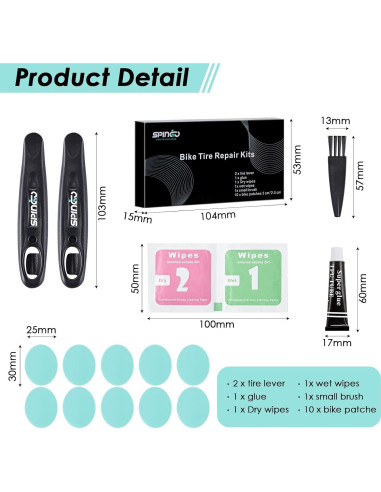Kit de Reparación de Neumáticos de Bicicleta SPINGO SG-TR