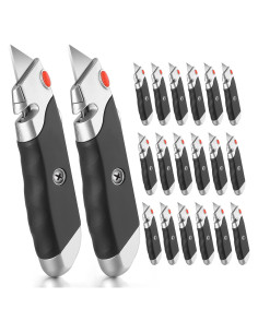 Cuchillo Utilitario DIYSELF Retráctil 2-Pack con Cuchillas Adicionales