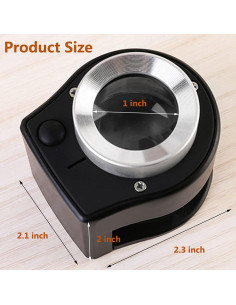 Lupa de Joyería JEYUME 30X con 6 LEDs Recargable 2