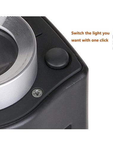 Lupa de Joyería JEYUME 30X con 6 LEDs Recargable