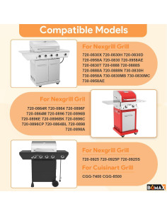 Forros de Goteo de Aluminio BQMAX para Nexgrill 20 Piezas 2