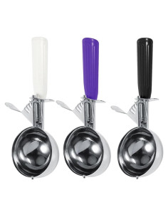 Set de 3 cucharas para helado Leadigol - Acero inoxidable