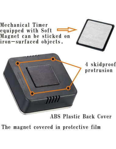 Temporizador de Cocina Mecánico Astore Watch 60 Minutos Acero Inoxidable