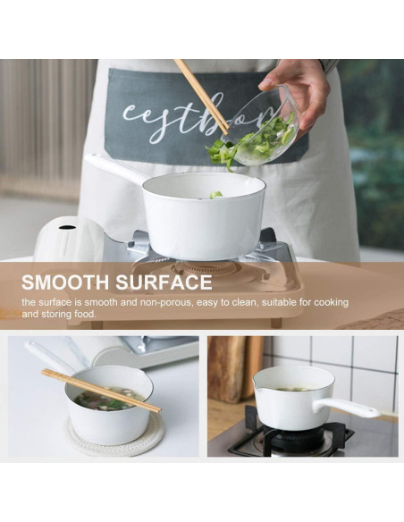 Cacerola de Esmalte CALIDAKA 1.2L para Inducción y Gas