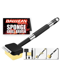 Cepillo para Parrilla BBQ Dalllean Trapezoide con Cabezal Reemplazable