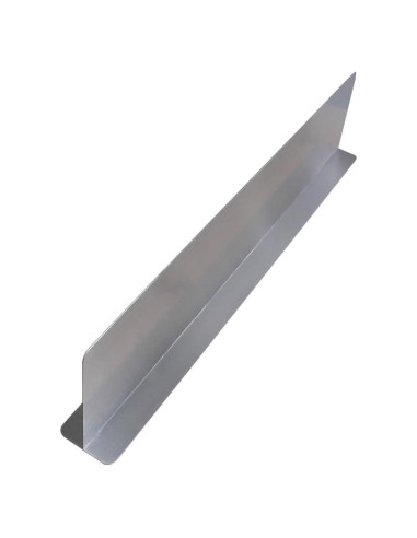 Divisor de estante en T HUBERT Acero Inoxidable 63.5x7.6x12.7 cm