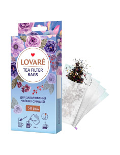 Filtros de Té a Granel LOVARE - 50 Bolsas de Papel para Té y Café