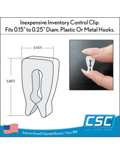 Clips de Control de Inventario Clip Strip ICC-100, 100 Unidades 2