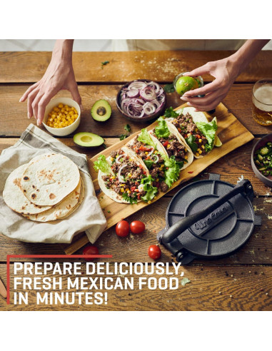 Prensa para Tortillas de Hierro Fundido Uno Casa 20 cm