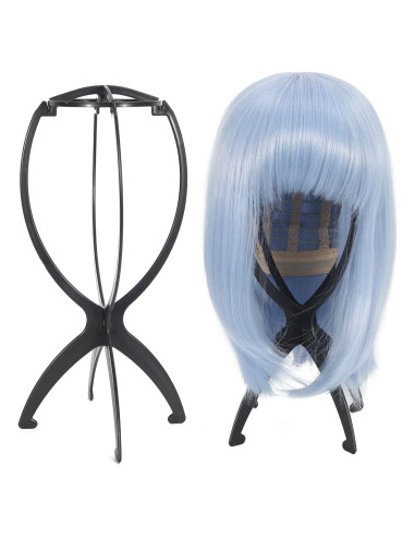 Soporte para Pelucas Portátil MISSUHUI - 2 Piezas Negras