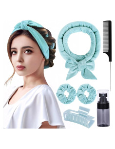 Rizadores de Cabello Sin Calor Ailsa - Set de 6 Piezas Azul